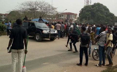 Heavy Protest at national assembly, calls for annulment of presidential election