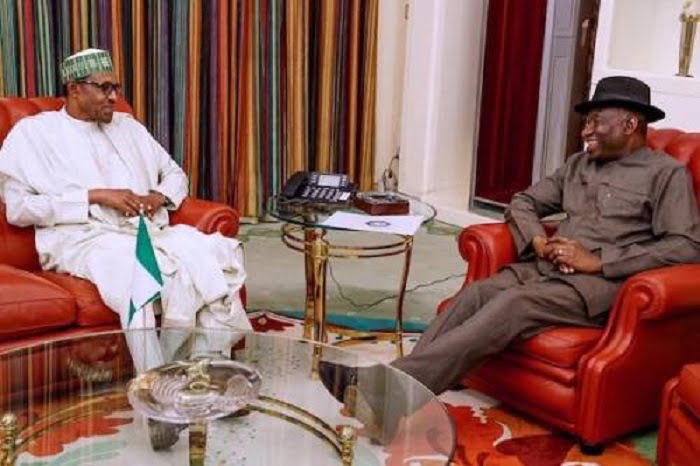Buhari, Goodluck Jonathan meet behind closed doors in Aso Villa