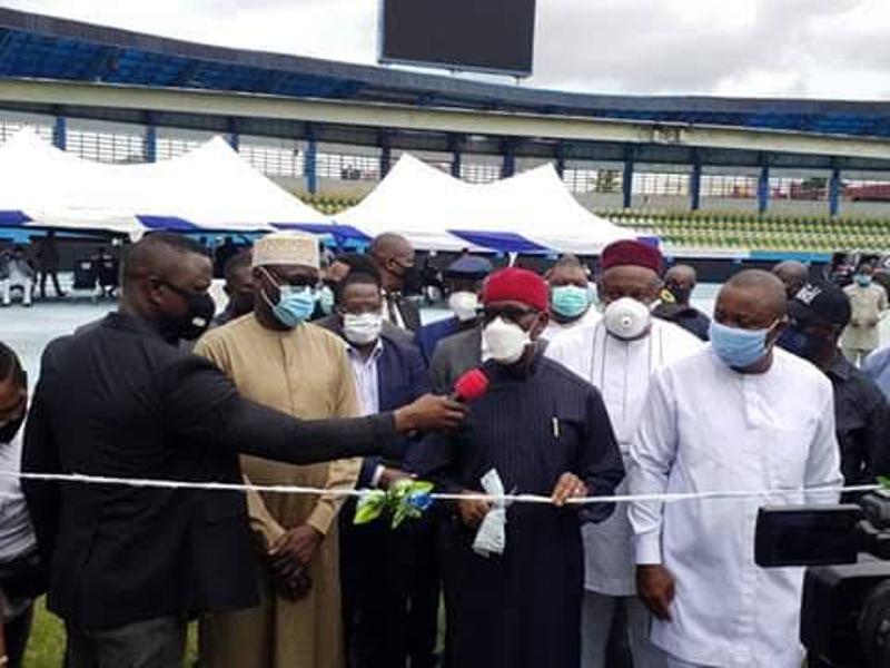 COVID-19: Okowa inaugurates 70-bed isolation centre donated by Agip
