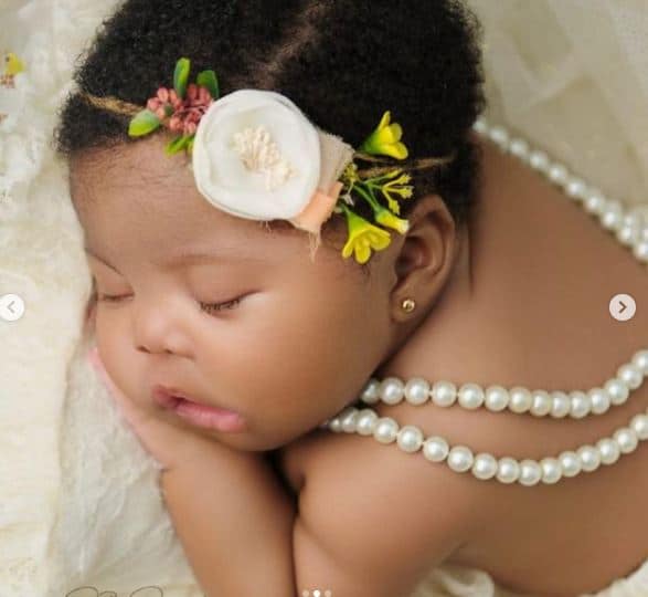 Comedian Basketmouth releases photos of his newborn daughter