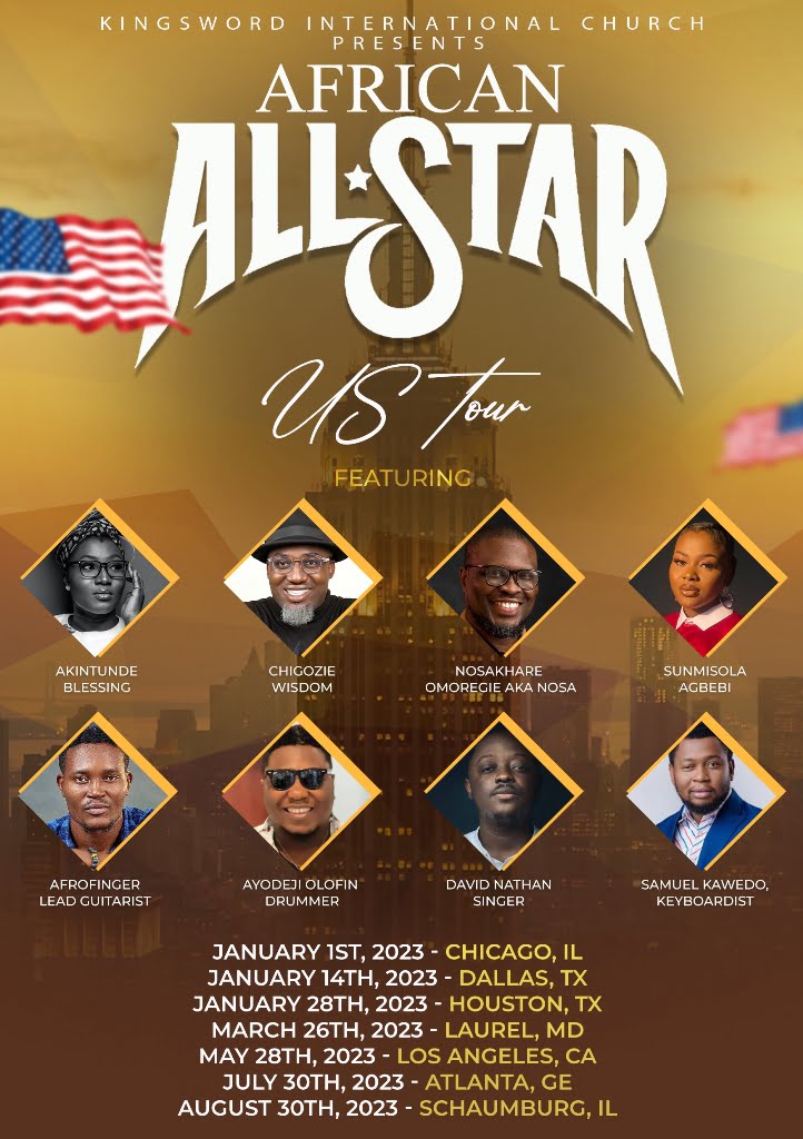 African All-Star US Tour: AfroFinger, Ayodeji Olofin, David Nathan Ile, Samuel Kawedo & Sunmisola Agbebi Set To Headline The US Tour