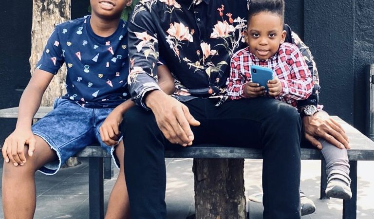 Basketmouth reunites with his kids after divorce