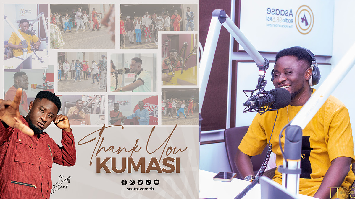 Scott Evans successfully completes Kumasi media tour & flash mob at mall following release of Gospel Amapiano hit; 100 Percent
