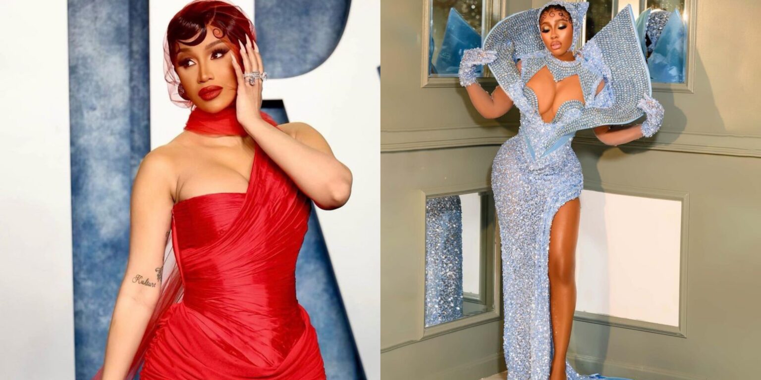 Cardi B reacts to Mercy Eke’s outfit to AMVCA