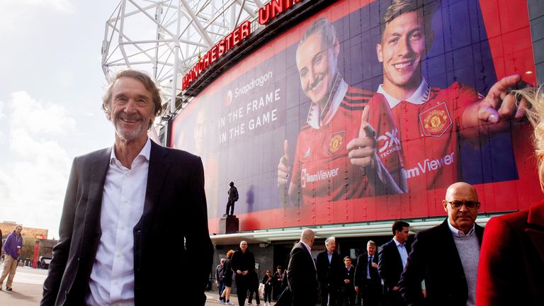Sir Jim Ratcliffe agrees deal to buy 25% stake in Manchester United