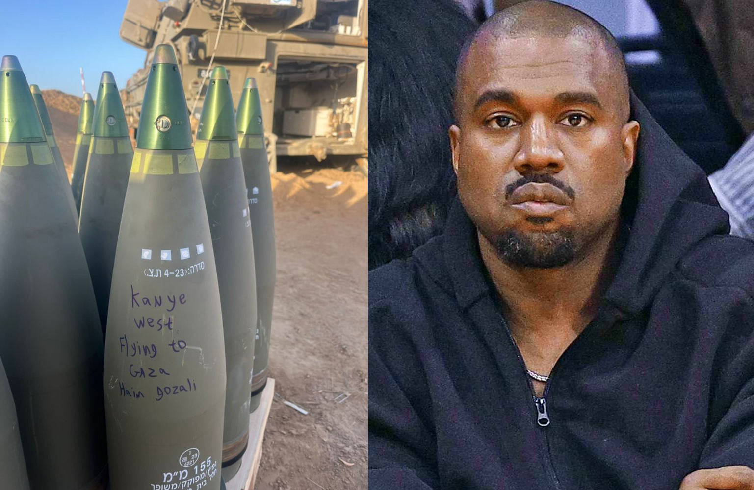 Kanye West apologizes to Jewish community, after his name was written on Israeli missile