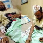 Cosmos Chukwuemeka in hospital